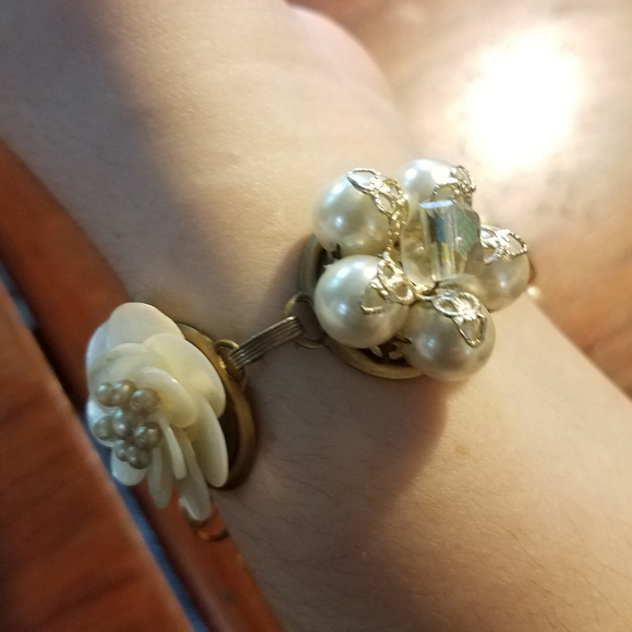 Upcycled Earring Bracelet - Picture 7 of 7